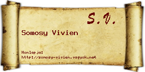 Somosy Vivien névjegykártya