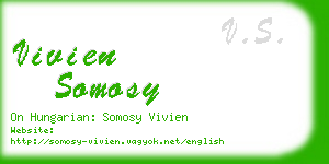 vivien somosy business card